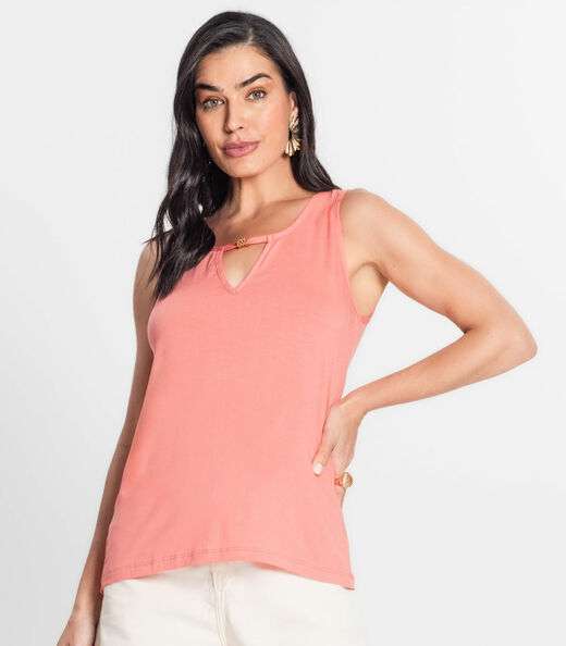 Blusa Feminina Lisa Infinita Cor Rosa