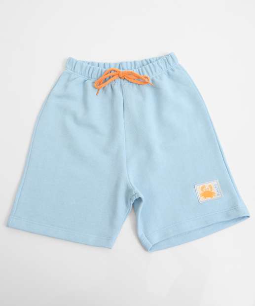 Conjunto Infantil Estampa Caranguejo Marisa Marisa Tam 1 a 3 Azul