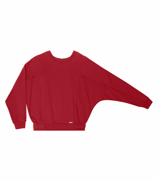 Blusão Feminino Recortes Rovitex Vermelho