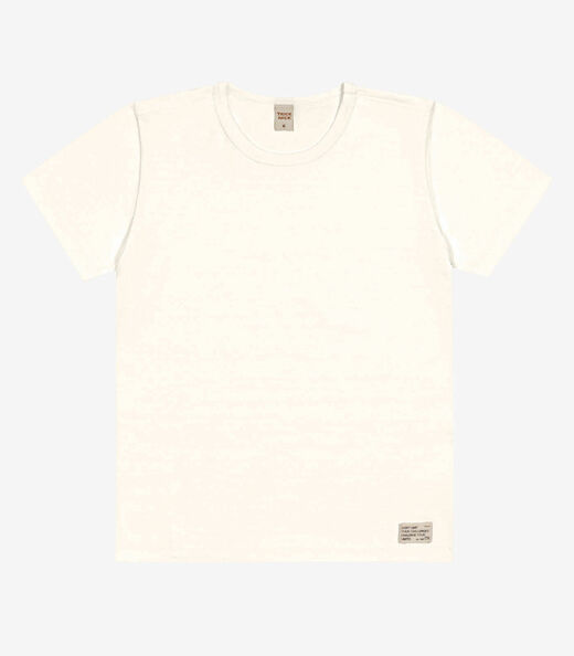 Camiseta Infantil Masculina  Meia Malha Trick Nick Bege