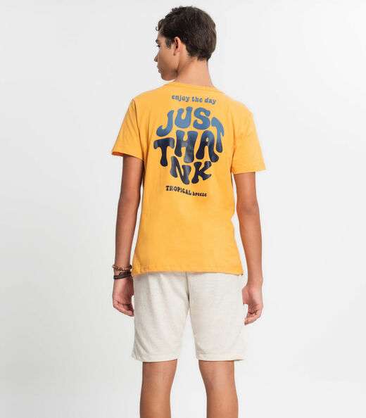 Bermuda juvenil Menino Em Moletinho Minty Bege