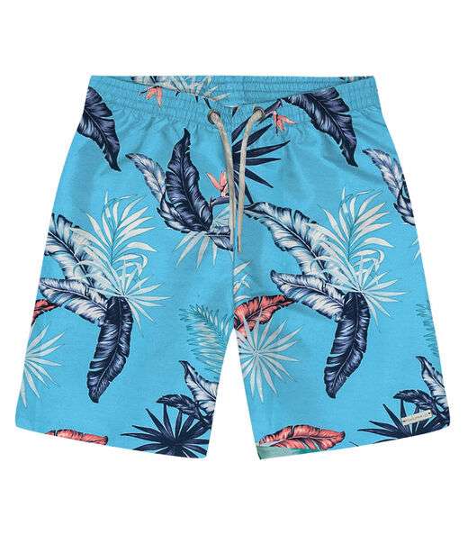 Bermuda Infantil Folhagem Rovitex Kids Azul