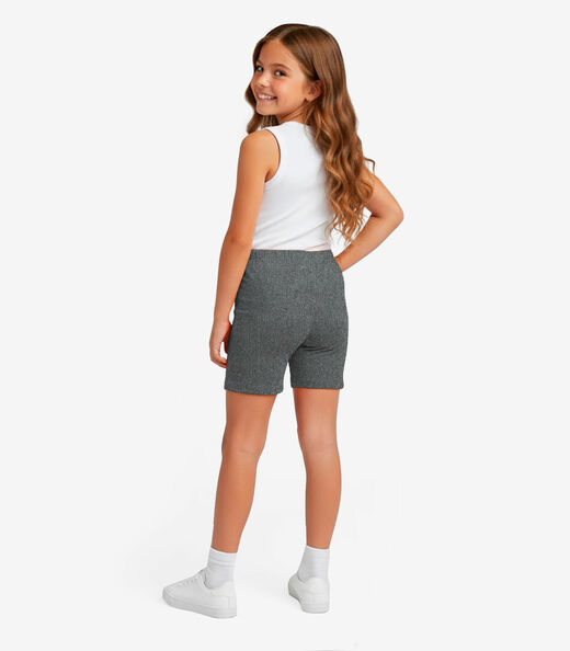 Bermuda Ciclista Infantil Básica Soletex Cinza