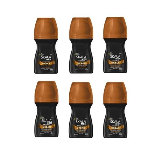 Image_Kit c/6 Unidades de Desodorante Rollon Skala 60ml Men Protect Urban