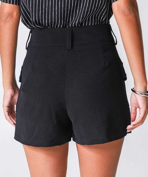 Short Feminina Cargo Marisa Preto