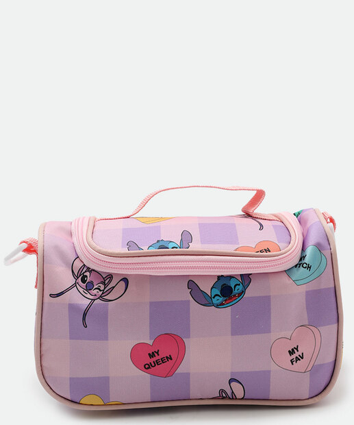 Lancheira Térmica Feminina Stitch Disney Rosa