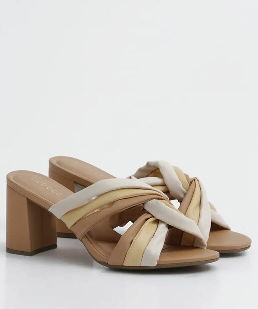 Tamanco Feminino Salto Grosso Tiras Bebecê