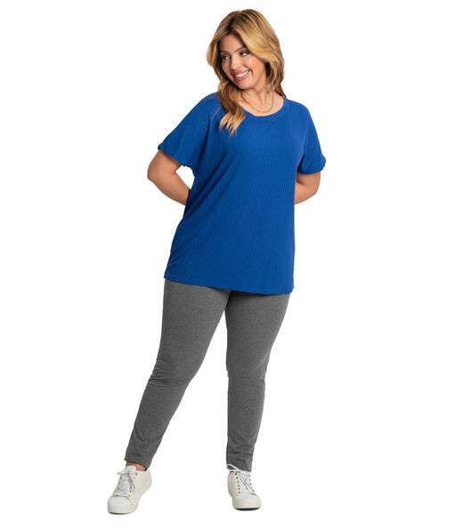 Blusa Feminina Plus Size Ribana Secret Glam Azul