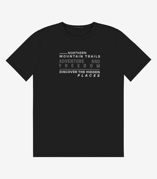 Image_Camiseta Masculina em Meia Malha Diametro Preto