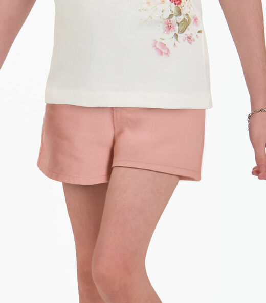 Conjunto Infantil Blusa com Shorts Trick Nick Bege