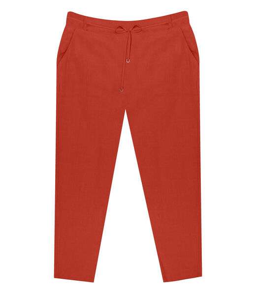 Calça Plus Size Feminina Secret Glam Laranja