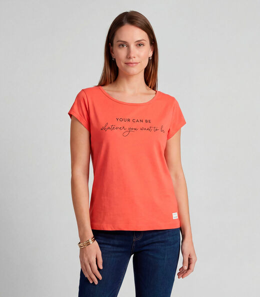Blusa Feminina Meia Malha Com Estampa Infinita Cor Vermelho