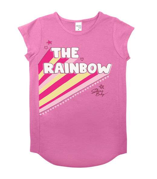 Vestido Infantil Rainbow Infinita Cor Rosa