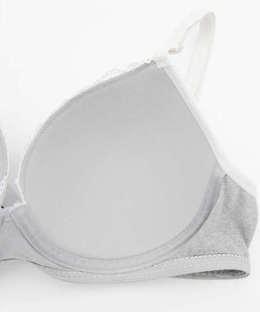 Sutiã Com Base E Com Bojo Recorte Renda Marisa