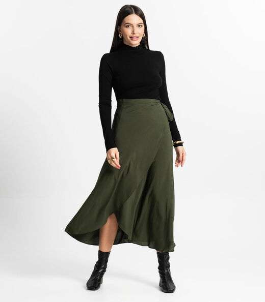 Blusa Manga Longa Básica Select Preto