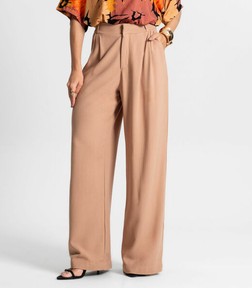 Calça Pantalona Feminina Endless Marrom