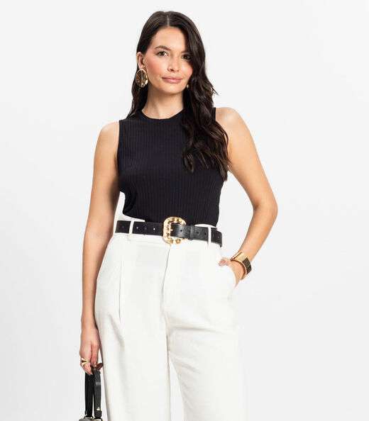 Image_Regata Feminina Ribana Canelada Rovitex Preto