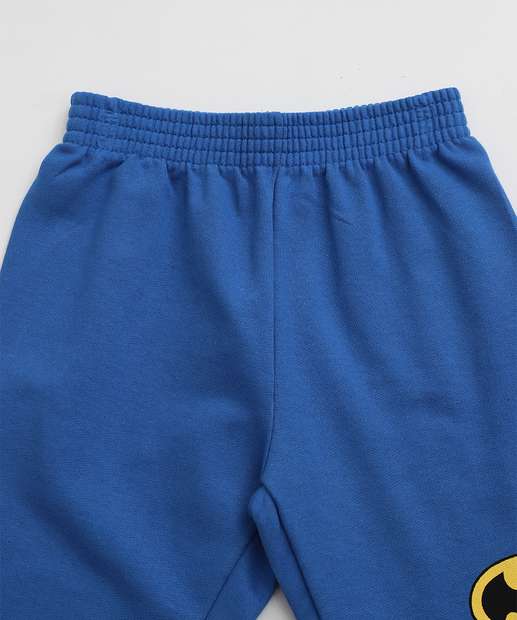 Conjunto Infantil Batman Liga Da Justiça Tam 4 a 10 Off White