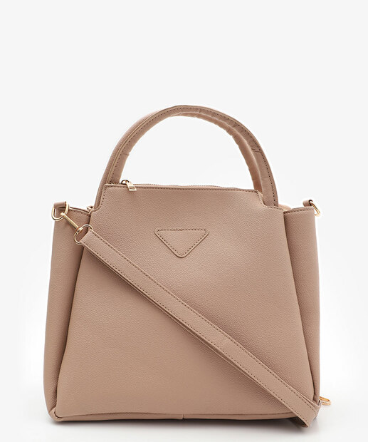 Bolsa De Mão Tote Feminina Marisa Bege