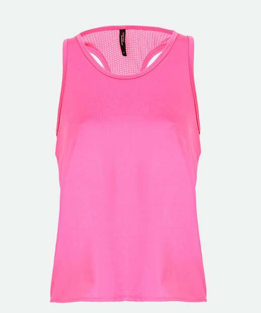 Blusa Regata Feminina Fitness Recorte Marisa