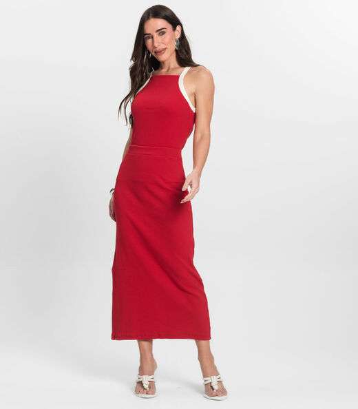 Regata Feminina em Ribana Endless Vermelho