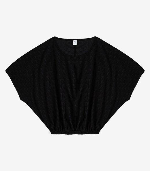 Blusa Feminina Em Malha Tunis Infinita Cor Preto