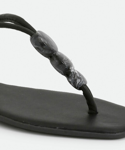 Sandália Feminina Rasteira Pedraria Marisa 