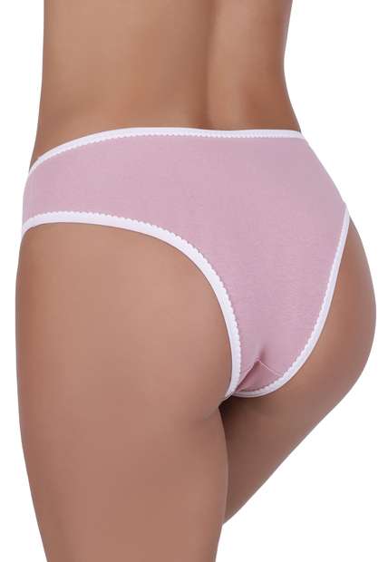 Kit 5 Calcinhas Pompom Algodão Concept Lingerie Multicolorido