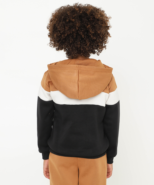 Conjunto Infantil Jogger Moletom Marisa Tam 4 a 10 Marrom