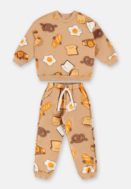 Conjunto Blusão Calça Baguette Três e Já
