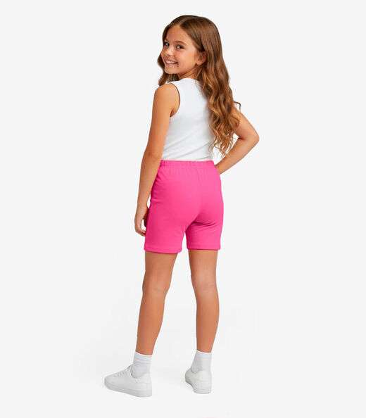 Bermuda Ciclista Infantil Básica Soletex Rosa