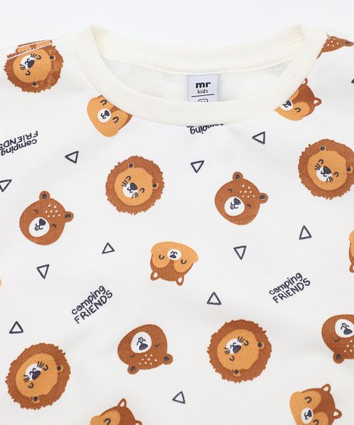 Blusão Infantil Estampado de Ursinhos Marisa Tam 1 a 3