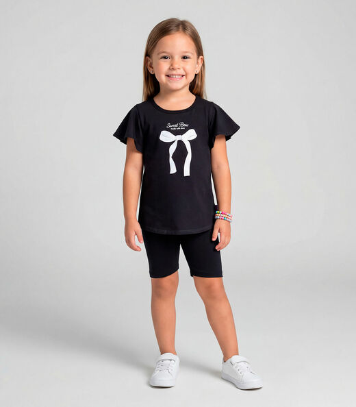 Image_Conjunto Infantil Feminino Blusa E Ciclista Select Preto