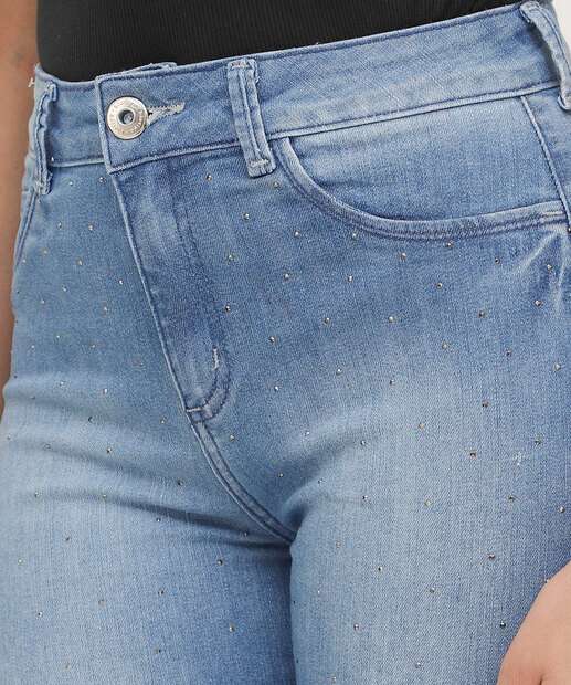 Calça Jeans Skinny Feminina Brilho Biotipo