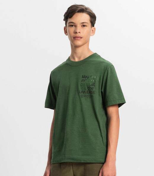 Camiseta Juvenil Masculina Minty Verde