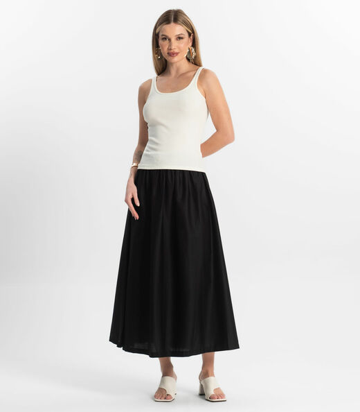 Blusa De Alca Básica Feminina Rovitex Bege