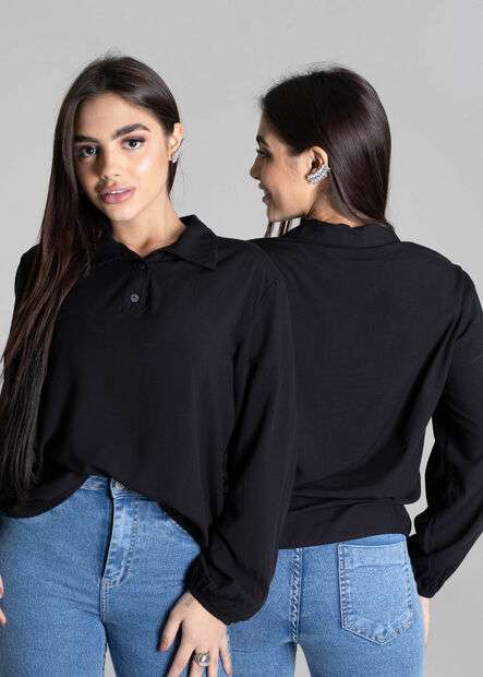 Blusa Sawary Meia Vista - 277542