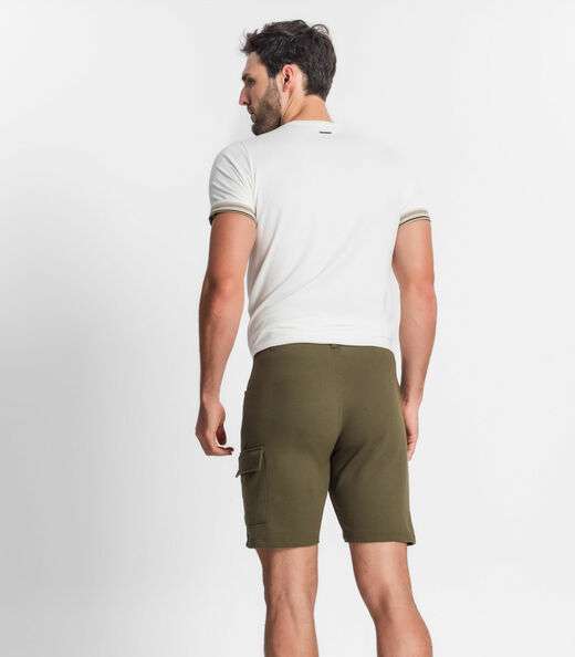Bermuda Masculina Em Moletom Diametro Verde