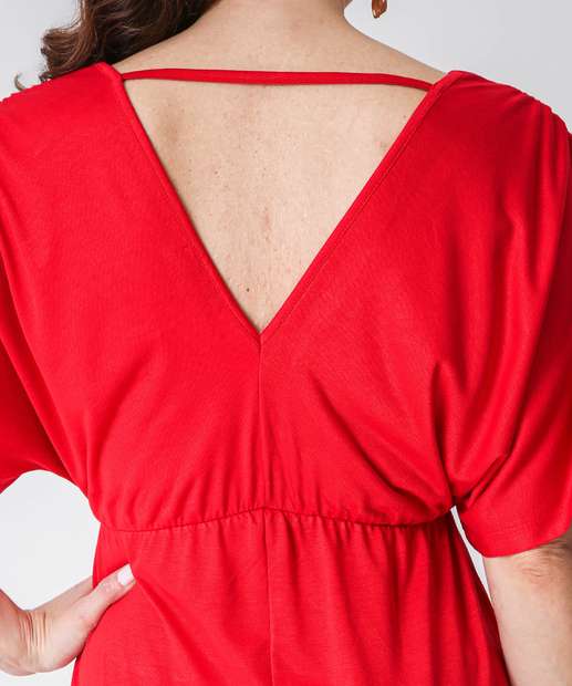 Vestido Midi Feminino Cachecour Marisa Vermelho