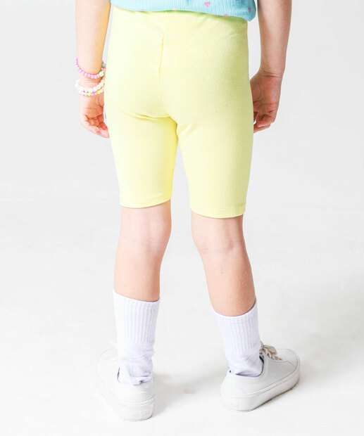Bermuda Infantil Ciclista Cotton Básica Marisa Tam 4 a 10