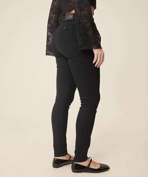 Calça Jeans Cigarrete Feminina Cintura Alta