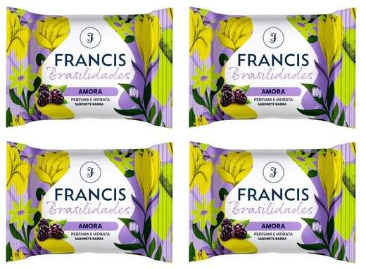 Image_Kit c/4 Sabonete Francis Brasil 80g Amora/Roxo