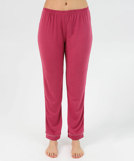 Pijama Feminino Americano Longo com Botões Marisa Rosa