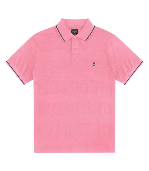 Polo Piquet Masculina Diametro Rosa