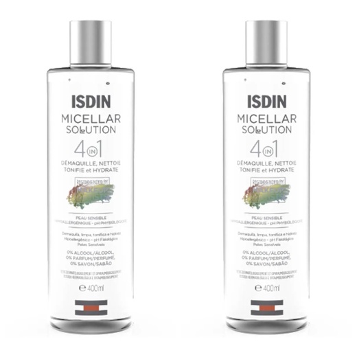 Image_Kit com 2 Unidades de Isdin Água Micelar 4 Em 1 Micellar Solution 400ml