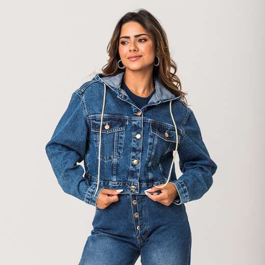 Image_Jaqueta Jeans Cropped Capuz Feminina Zune