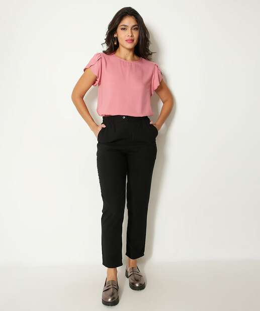 Calça Feminina Reta Bolsos Marisa