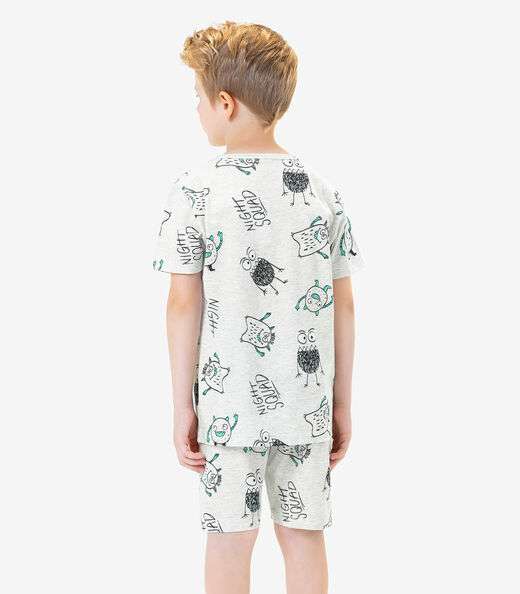 Pijama Infantil Menino Rovi Kids Cinza