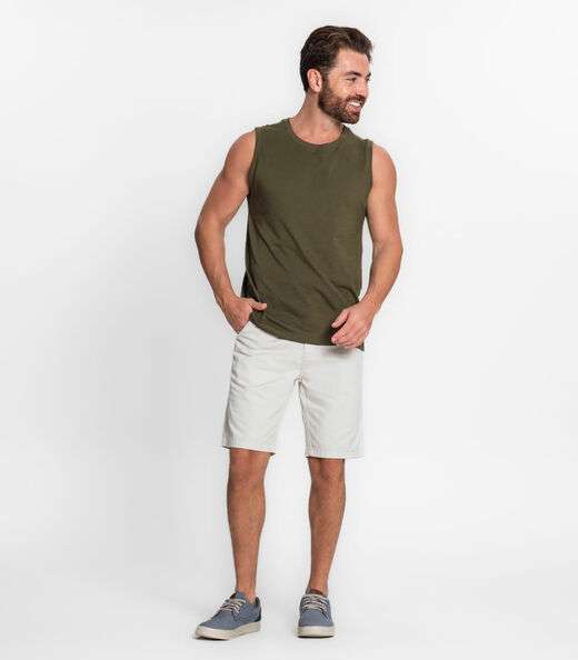 Regata Masculina Básico Meia Malha Diametro Verde