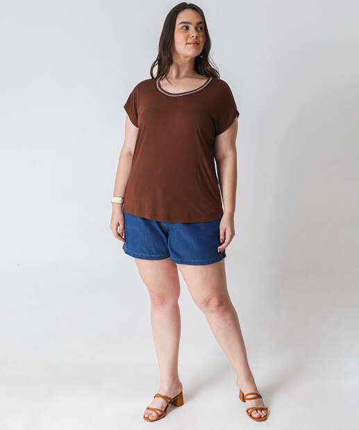 Image_Shorts Clochard Plus Size Feminino Jeans Azul
